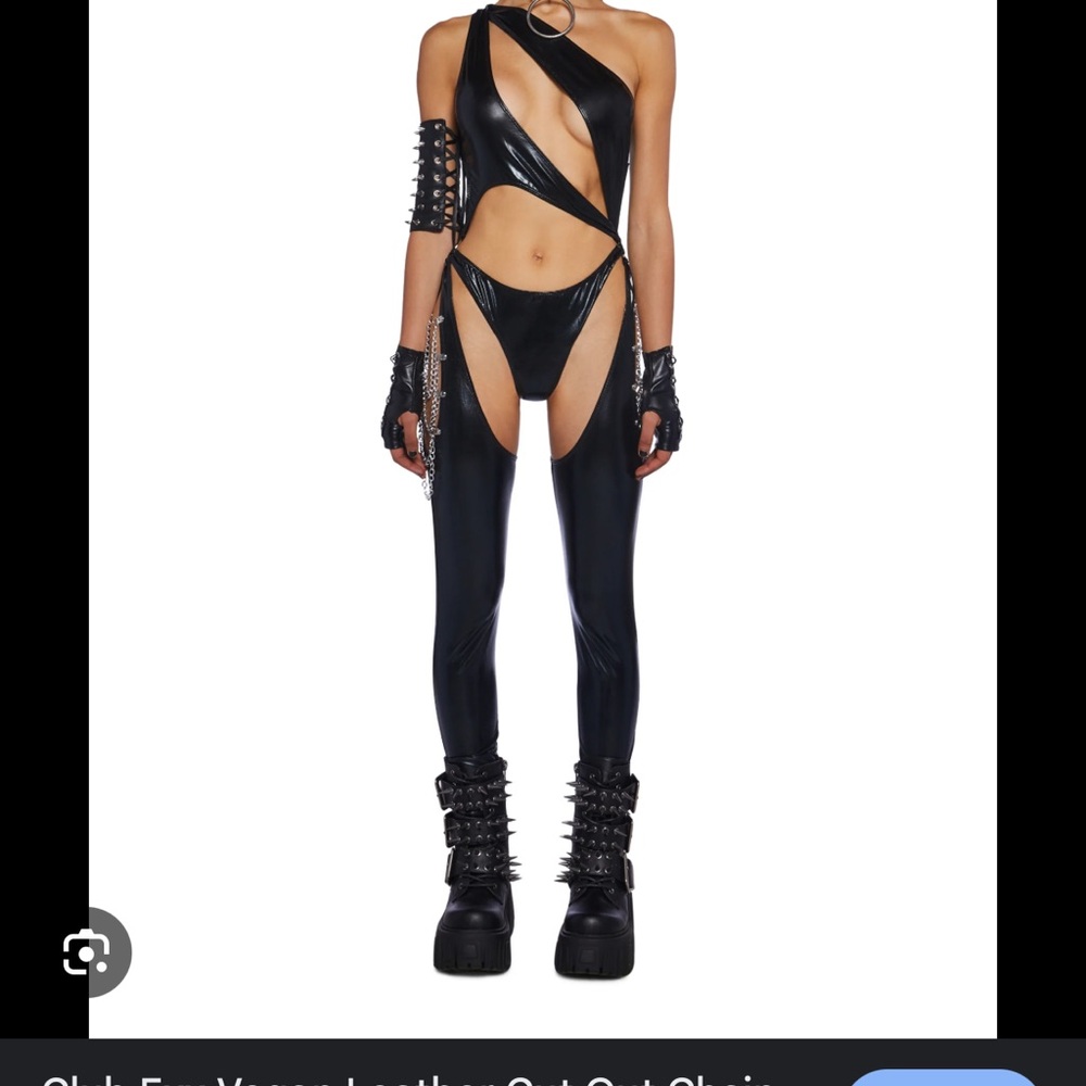 Dollskill Black Cut-Out Catsuit